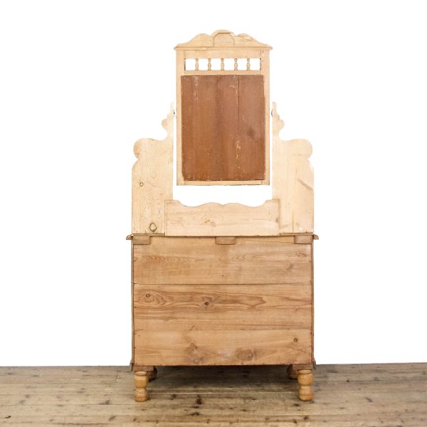 M-6526 Antique Pine Dressing Table Chest of Drawers (8)