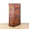 M-6532 Antique Early 20th Century Oak Filing Cabinet (2)