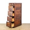M-6532 Antique Early 20th Century Oak Filing Cabinet (3)