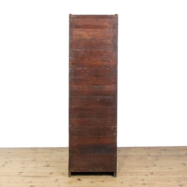 M-6532 Antique Early 20th Century Oak Filing Cabinet (8)