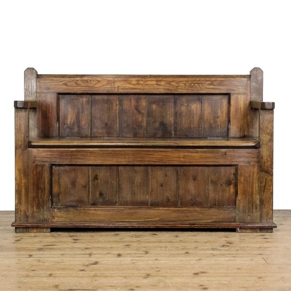 M-6286 Rustic Pine Settle Bench (2)