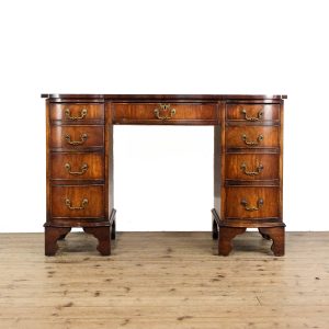 M-6413 Title - 20th Century Serpentine Front Writing Desk (2)