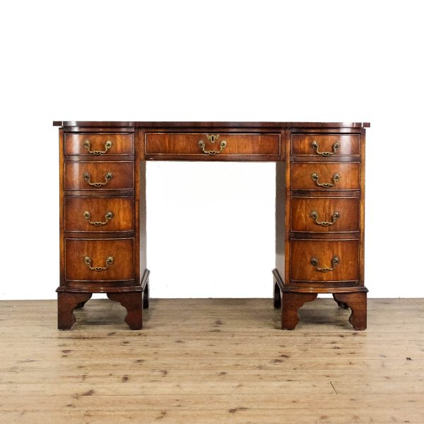 M-6413 Title - 20th Century Serpentine Front Writing Desk (2)