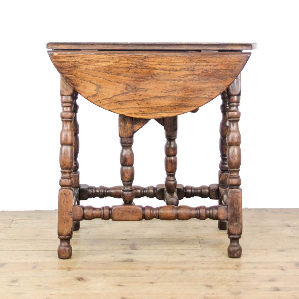 M-6541 Vintage Oak Extendable Side Table (2)