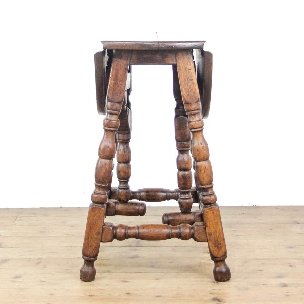 M-6541 Vintage Oak Extendable Side Table (3)