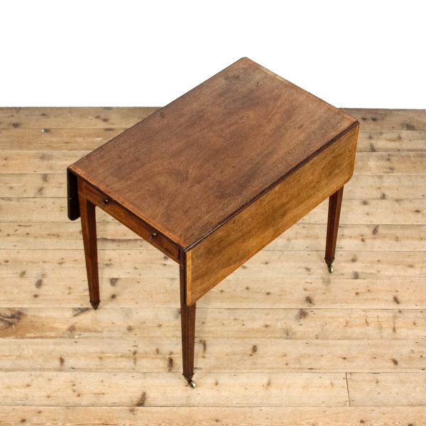 M-6544 Antique Mahogany George III Pembroke Dining Table (2)