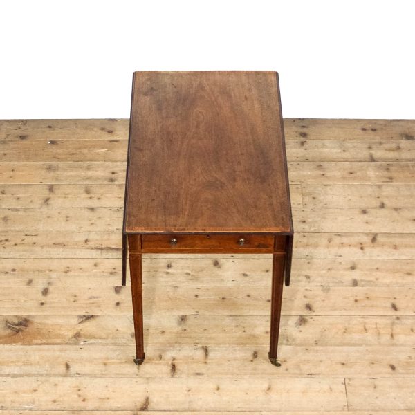 M-6544 Antique Mahogany George III Pembroke Dining Table (3)