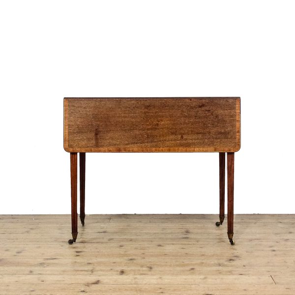 M-6544 Antique Mahogany George III Pembroke Dining Table (6)