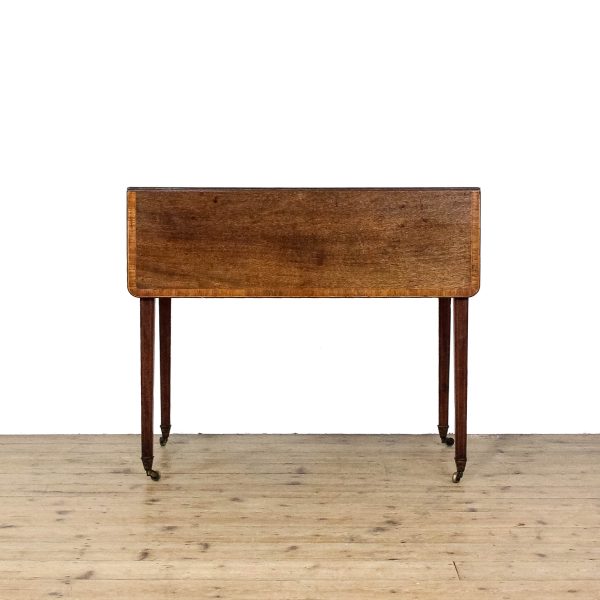 M-6544 Antique Mahogany George III Pembroke Dining Table (9)