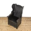 M-6545 Early 20th Century Oak Lambing Chair (1)