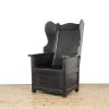 M-6545 Early 20th Century Oak Lambing Chair (2)