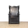 M-6545 Early 20th Century Oak Lambing Chair (3)