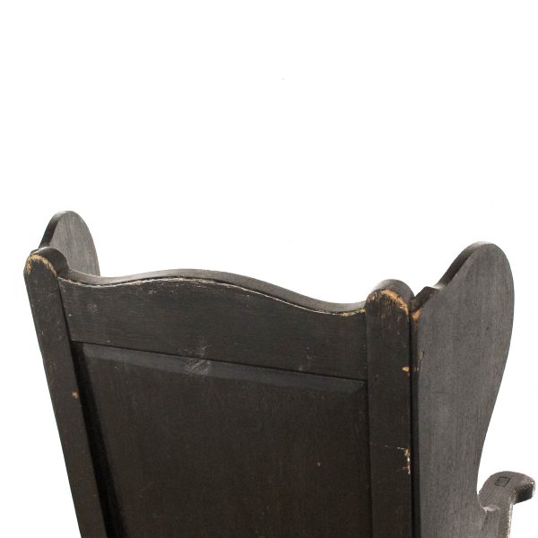 M-6545 Early 20th Century Oak Lambing Chair (7)