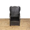 M-6545 Early 20th Century Oak Lambing Chair (8)