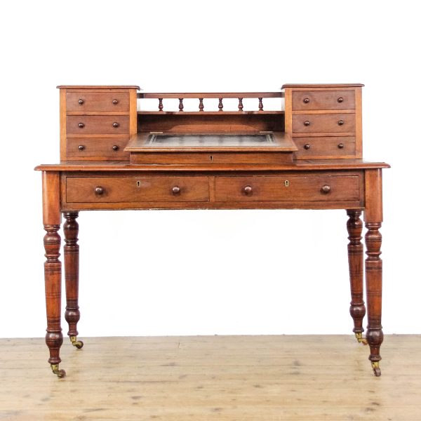 M-6547 Antique Victorian Mahogany Writing Desk (2)