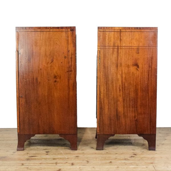 M-6552 Antique Pair of 19th Century Mahogany Side Cabinets (12)