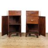 M-6552 Antique Pair of 19th Century Mahogany Side Cabinets (8)