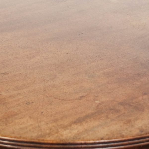 M-6559 Antique 19th Century Mahogany Tilt Top Pillar Table (1)
