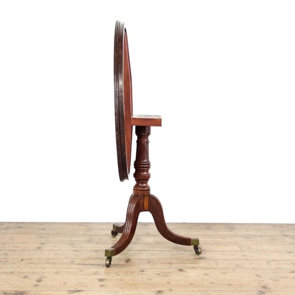 M-6559 Antique 19th Century Mahogany Tilt Top Pillar Table (3)