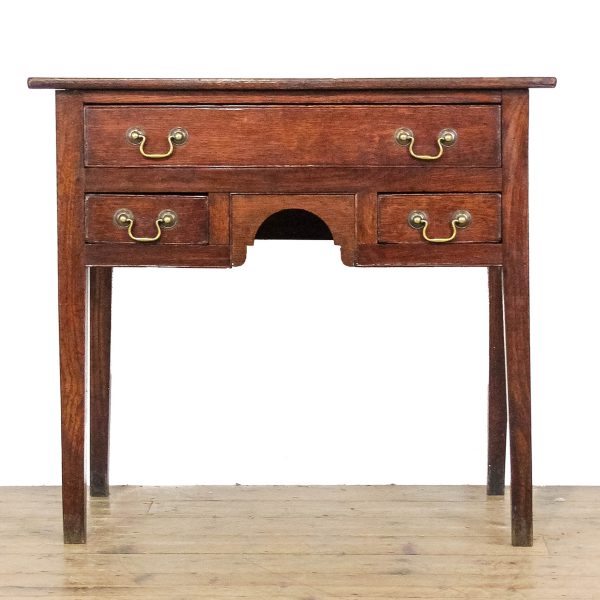 M-6565 Early 19th Century Welsh Oak Lowboy Side Table (3)