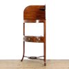 M-6569 Antique Regency Mahogany Bow Front Corner Washstand (3)