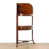 M-6569 Antique Regency Mahogany Bow Front Corner Washstand (4)