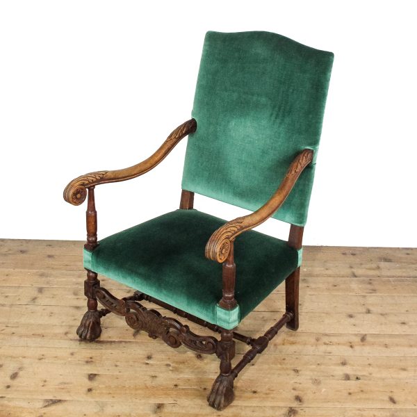 M-6577 Antique Victorian Upholstered Armchair (3)