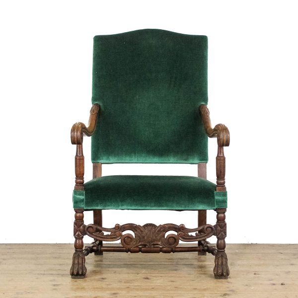 M-6577 Antique Victorian Upholstered Armchair (4)