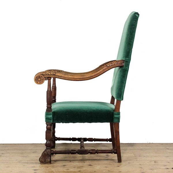 M-6577 Antique Victorian Upholstered Armchair (5)