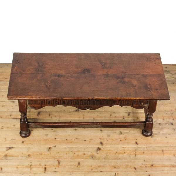M-6589 Early 20th Century Oak Coffee Table (10)
