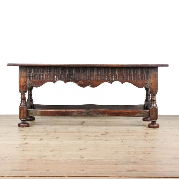 M-6589 Early 20th Century Oak Coffee Table (2)