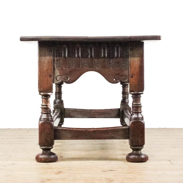 M-6589 Early 20th Century Oak Coffee Table (4)