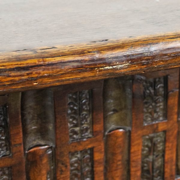 M-6589 Early 20th Century Oak Coffee Table (7)