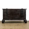 M-6591 Early 20th Century Small Antique Oak Chest (6)