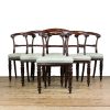 M-6596 Set of Six Victorian Mahogany Dining Chairs (2)