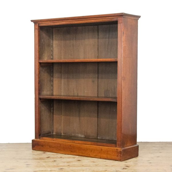 M-6580 Antique Mahogany Open Bookcase
