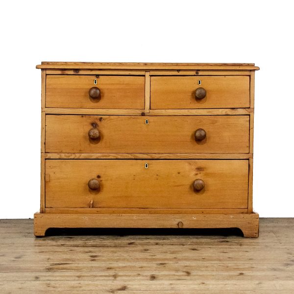 M-6590 Victorian Antique Pine Chest of Drawers (2)