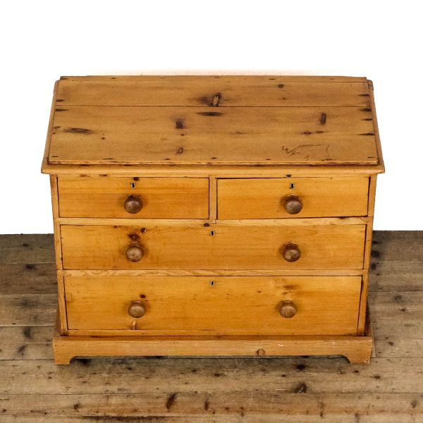 M-6590 Victorian Antique Pine Chest of Drawers (7)