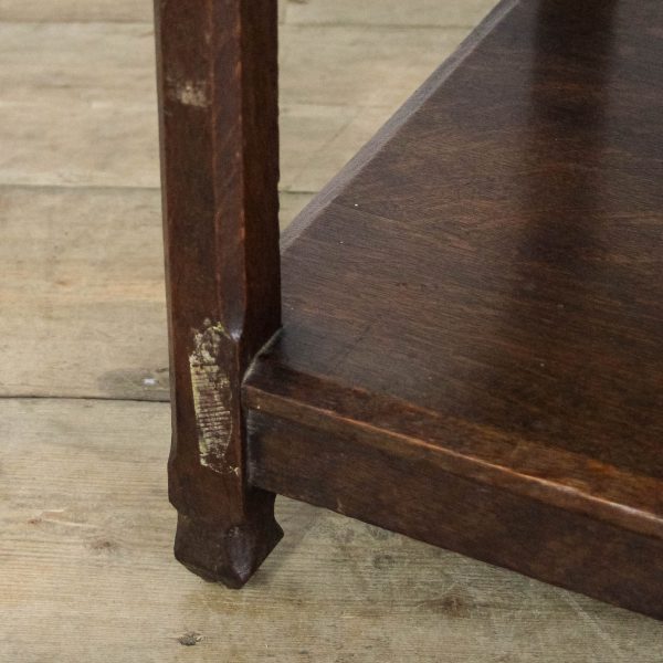 M-6598 20th Century Oak Magazine Stand Bookshelf (9)