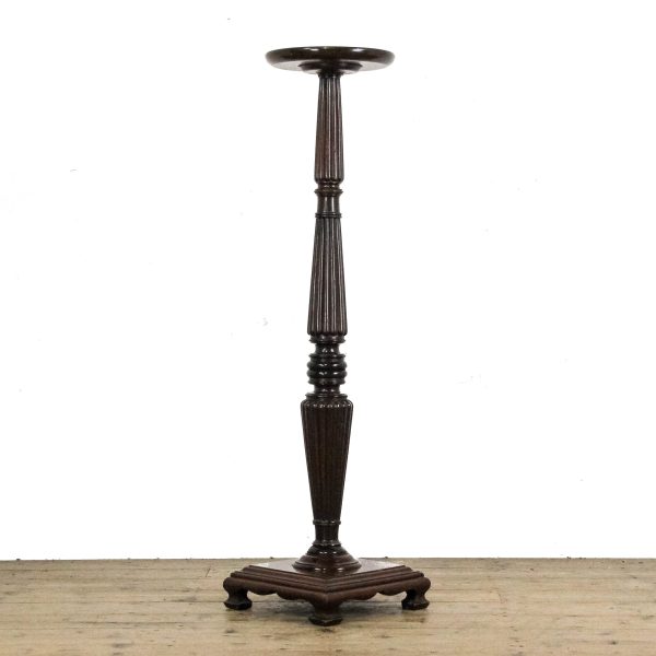 M-6601 Antique Mahogany Jardiniere Plant Stand (2)