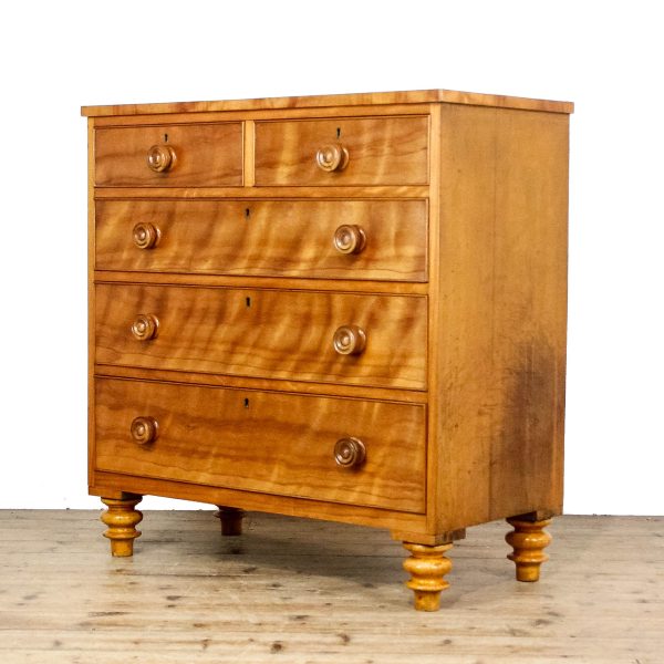 M-6605 Antique Satin Walnut Chest of Drawers (3)