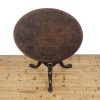 M-6606 Georgian Mahogany Tripod Table Tilt Top (13)