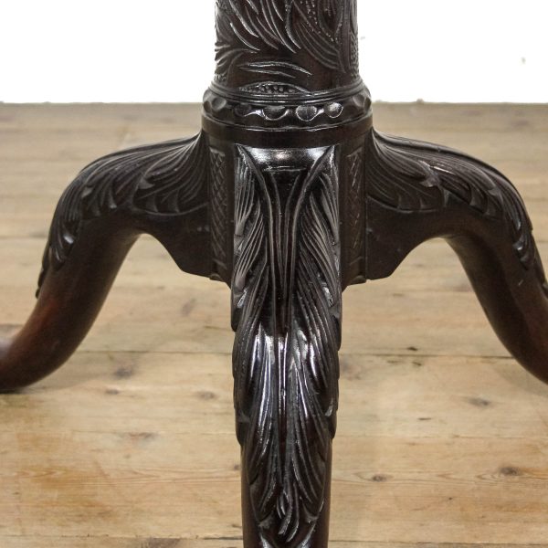 M-6606 Georgian Mahogany Tripod Table Tilt Top (3)