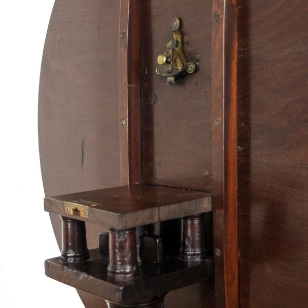 M-6606 Georgian Mahogany Tripod Table Tilt Top (6)