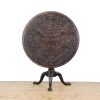 M-6606 Georgian Mahogany Tripod Table Tilt Top (7)
