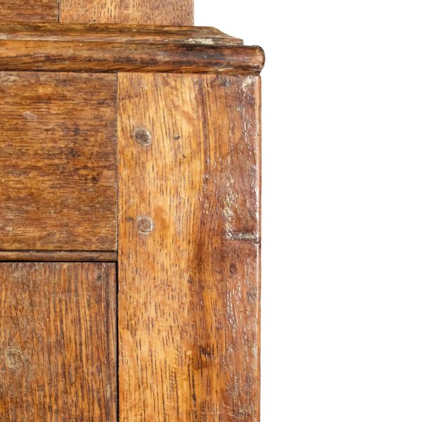 M-6621 19th Century Antique Oak Housekeepers Cupboard (11)