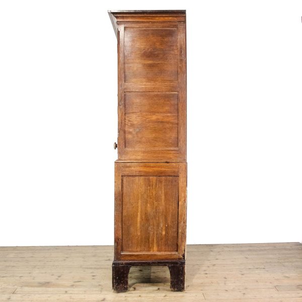 M-6621 19th Century Antique Oak Housekeepers Cupboard (5)