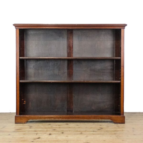 M-6625 Antique Mahogany Open Bookcase (2)