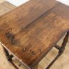 M-6644 Antique 18th Century Oak Side Table (10)