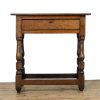M-6644 Antique 18th Century Oak Side Table (2)